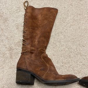 Born, Brown Suede Tall Boots, Size 7